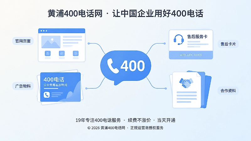 多渠道信息一致展示400电话统一入口